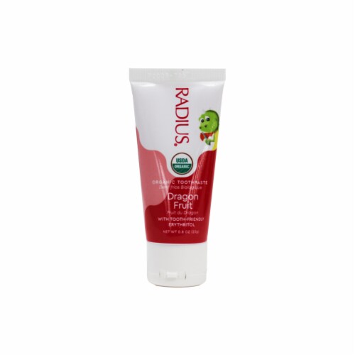 Radius Organic Dragon Fruit Children's Toothpaste Perspective: back