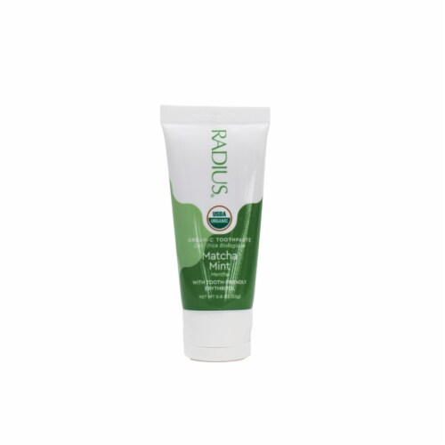 Radius® Organic Matcha Mint Toothpaste Perspective: back