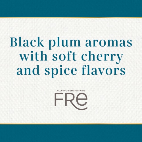 Fre Alcohol-Removed Merlot Red Low Calorie Non Alcoholic Wine Perspective: back