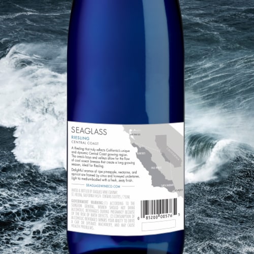 SEAGLASS Riesling White Wine Perspective: back