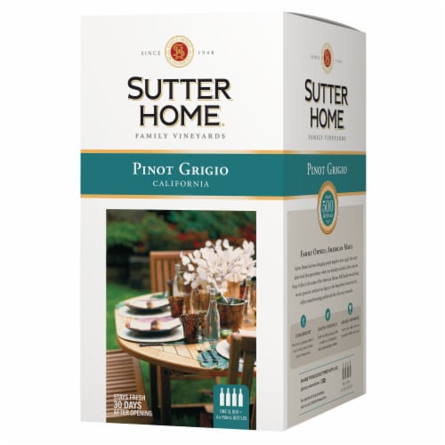 Sutter Home® Pinot Grigio White Wine Perspective: back