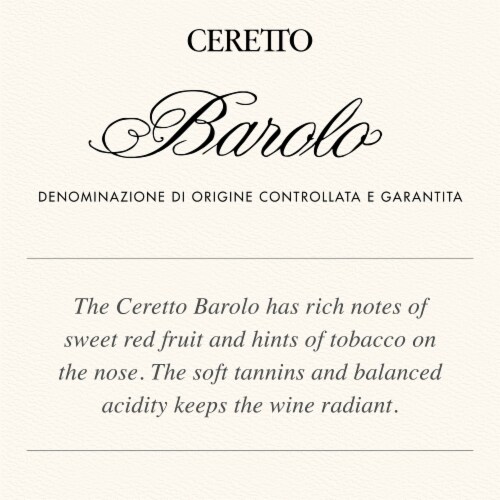 Ceretto Barolo Perspective: back