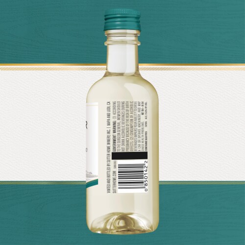 Sutter Home Pinot Grigio White Wine Bottles Perspective: back
