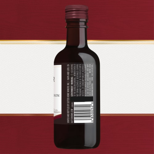 Sutter Home Cabernet Sauvignon California Red Wine 4 bottles/ 187 ml Perspective: back