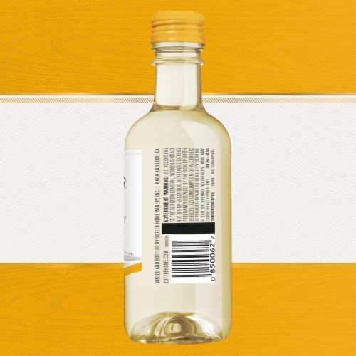 Sutter Home Chardonnay California White Wine Bottles Perspective: back