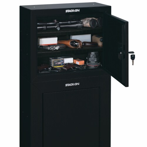 Stack On GCB900 Stackable Locking 18 Inch Steel Pistol and Ammo