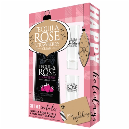 Tequila Rose Strawberry Cream Liqueur Perspective: back