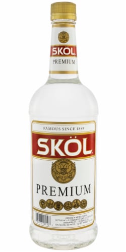 Skol Premium Vodka Perspective: back