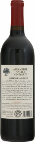Alexander Valley Vineyards Cabernet Sauvignon Perspective: back