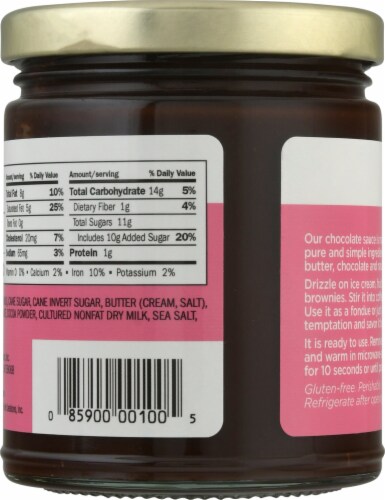 King's Cupboard® Bittersweet Chocolate Sauce Perspective: back