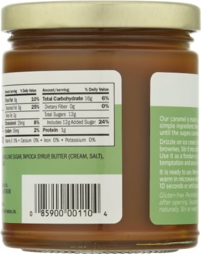 King's Cupboard Cream Caramel Sauce Perspective: back