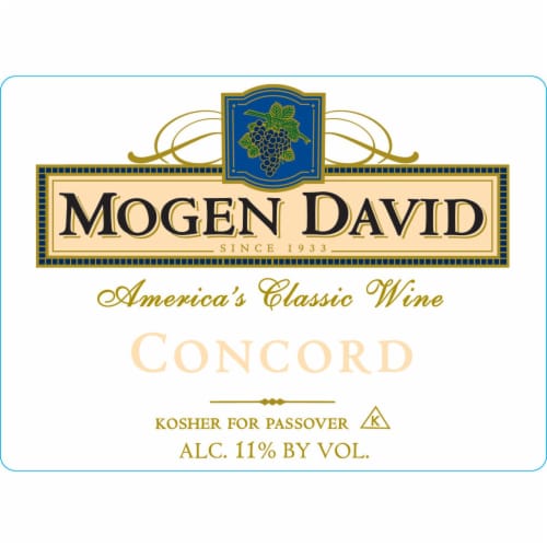Mogen David Concord New York Red Wine Perspective: back
