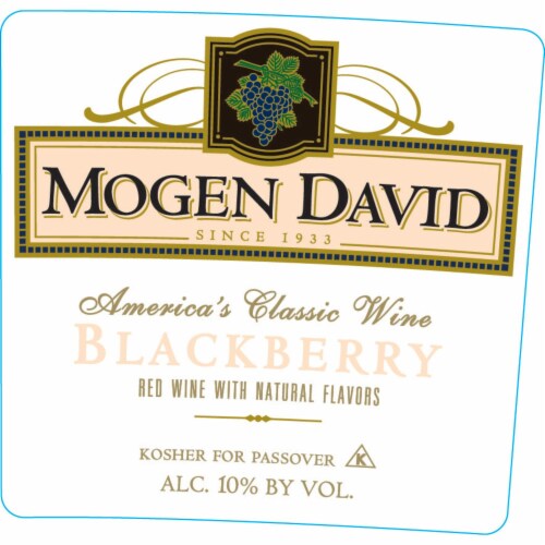 Mogen David Blackberry Red Blend California Wine Perspective: back