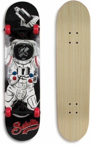 Kryptonics Skateboards Wired Up In Space Skateboard Perspective: back