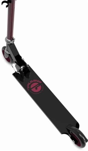 Pulse Performance Products 2-Wheel Folding Scooter - Red/Black Perspective: back
