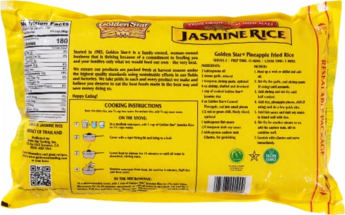 Golden Star Jasmine Rice Perspective: back
