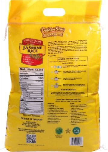 Golden Star Jasmine Rice Perspective: back