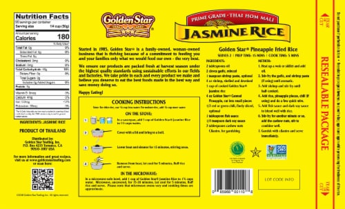 Golden Star® Jasmine Rice Perspective: back