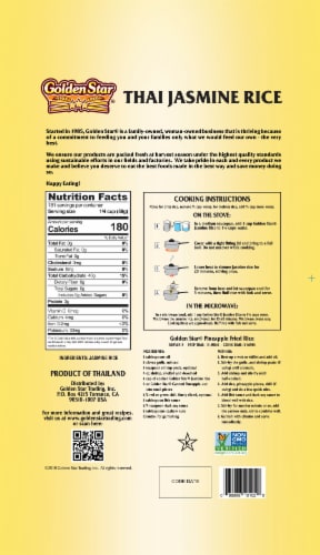 Golden Star® Thai Jasmine Rice Perspective: back