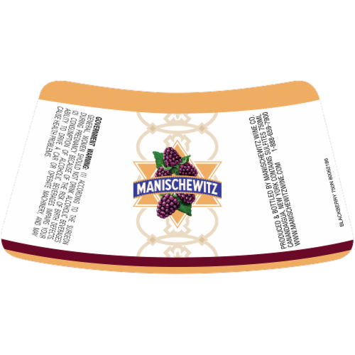 Manischewitz Blackberry Wine Perspective: back