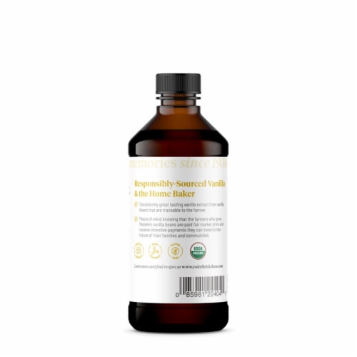 Rodelle Organic Madagascar Bourbon Pure Vanilla Extract Perspective: back