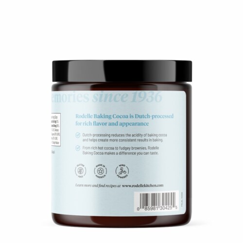 Rodelle Gourmet Baking Cocoa Perspective: back