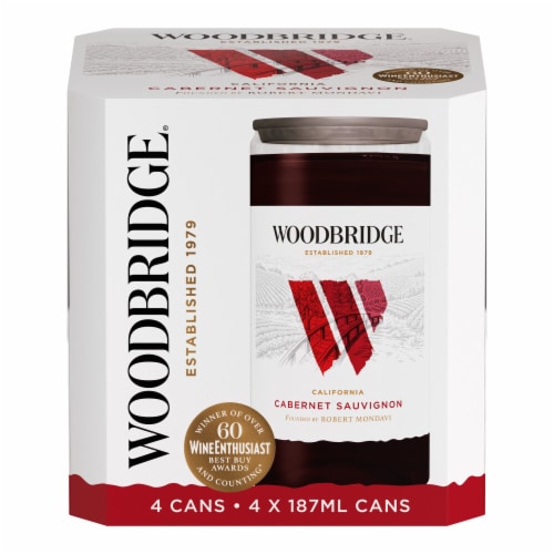 Woodbridge Cabernet Sauvignon Red Wine Cans Perspective: back