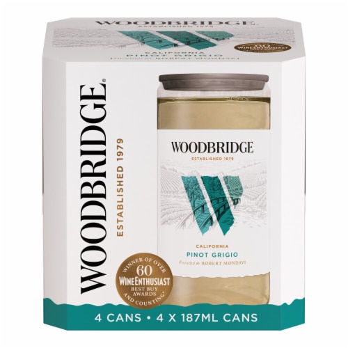 Woodbridge Pinot Grigio White Wine Cans Perspective: back