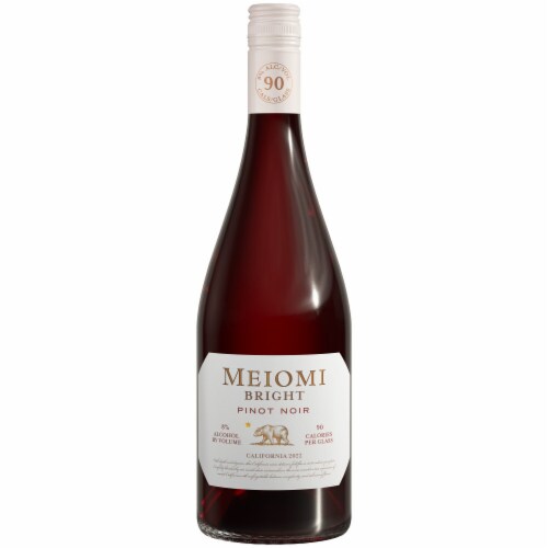 Meiomi Bright California Pinot Noir Lower Alcohol Red Wine Perspective: back