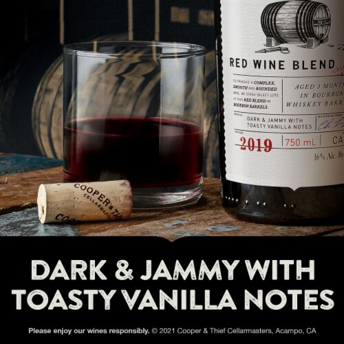 Cooper & Thief Bourbon Barrel Aged Red Blend California Wine Perspective: back