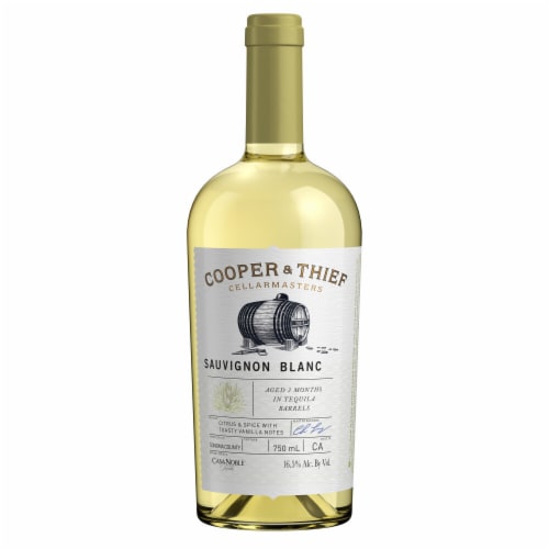 Cooper and Thief Sonoma County Tequila Aged Sauvignon Blanc White Wine Perspective: back