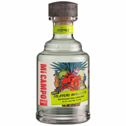 Mi Campo Blanco Tequila Spicy Jalapeno Margarita Premixed Cocktail Perspective: back