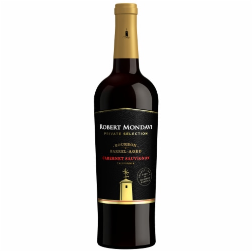 Robert Mondavi Private Selection Bourbon Barrel Aged Cabernet Sauvignon Red Wine Perspective: back