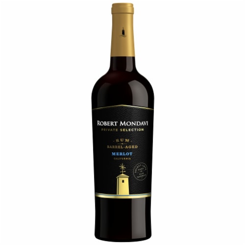Robert Mondavi Private Selection Rum Barrel Aged Merlot Red Wine Perspective: back