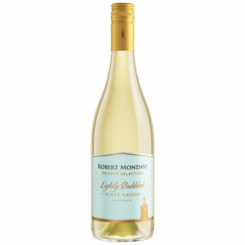 Robert Mondavi Private Selection Lightly Bubbled Pinot Grigio White Wine Perspective: back