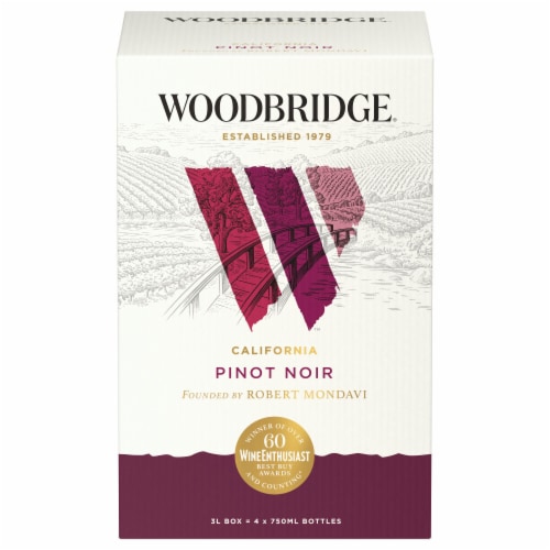 Woodbridge Pinot Noir Red Wine Box Perspective: back