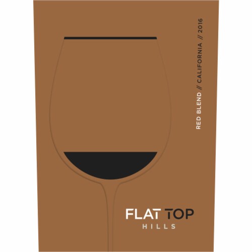 Flat Top Hills Red Blend Wine Perspective: back
