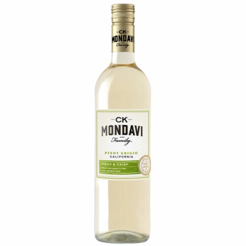 Ck Mondavi Pinot Grigio California White Wine Perspective: back