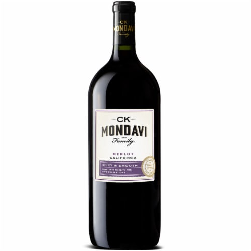 Ck Mondavi Merlot California Red Wine Perspective: back