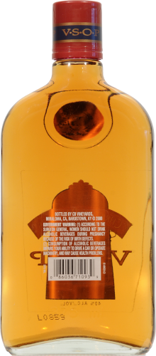Christian Brothers VSOP Brandy Perspective: back