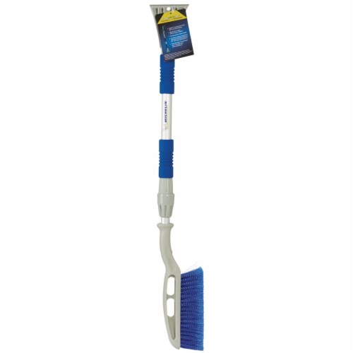Michelin 45 In. Steel Heavy-Duty Telescopic Snowbrush with Ice Scraper 19197 Perspective: back