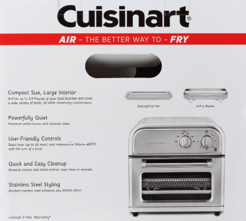 Cuisinart Air Fryer - Silver Perspective: back