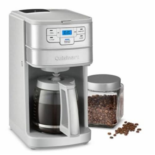 Cuisinart 12-Cup Automatic Grind and Brew Coffee Maker in Black and  Stainless Steel