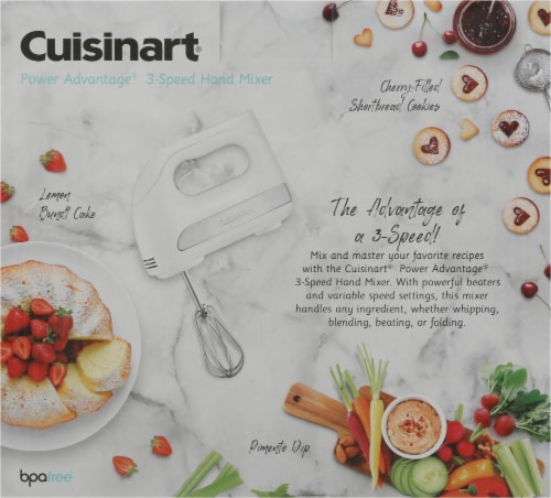 Cuisinart Power Advantage 3-Speed Hand Mixer Perspective: back