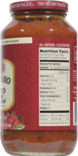 The Silver Palate® San Marzano Blend Tomato Basil Pasta Sauce Perspective: back