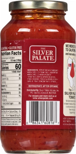 The Silver Palate® Low Sodium Marinara Pasta Sauce Perspective: back