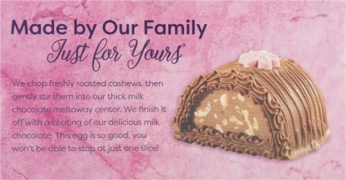Sarris Candies Cashew Meltaway Egg Perspective: back