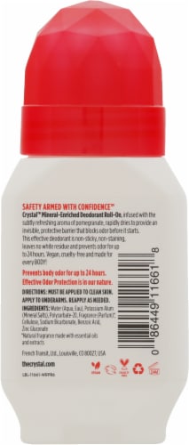 Crystal™ Mineral-Enriched Deodorant Roll-On Perspective: back