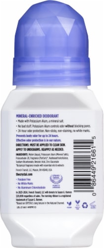Crystal™ Essence Lavender and White Tea Roll On Deodorant Perspective: back