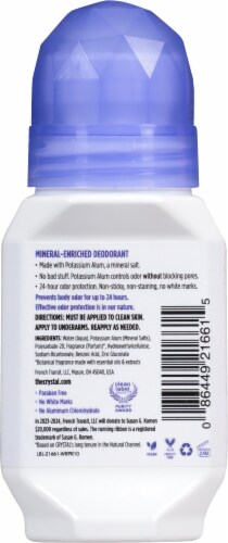 Crystal™ Essence Lavender and White Tea Roll On Deodorant Perspective: back